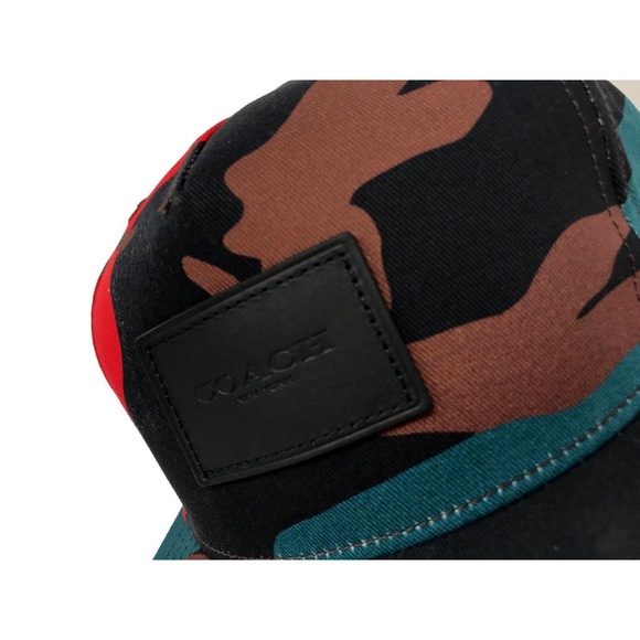 Coach F21012 Flat Brim Baseball Camouflage Cap/Hat - Picture 5 of 8